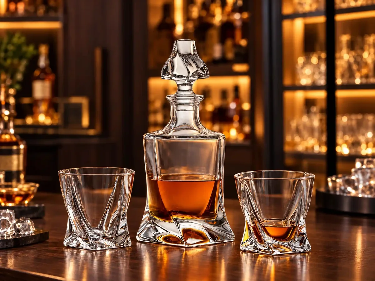 800 ml Twisted-Texture Whiskey Decanter - Wholesale Factory Direct China