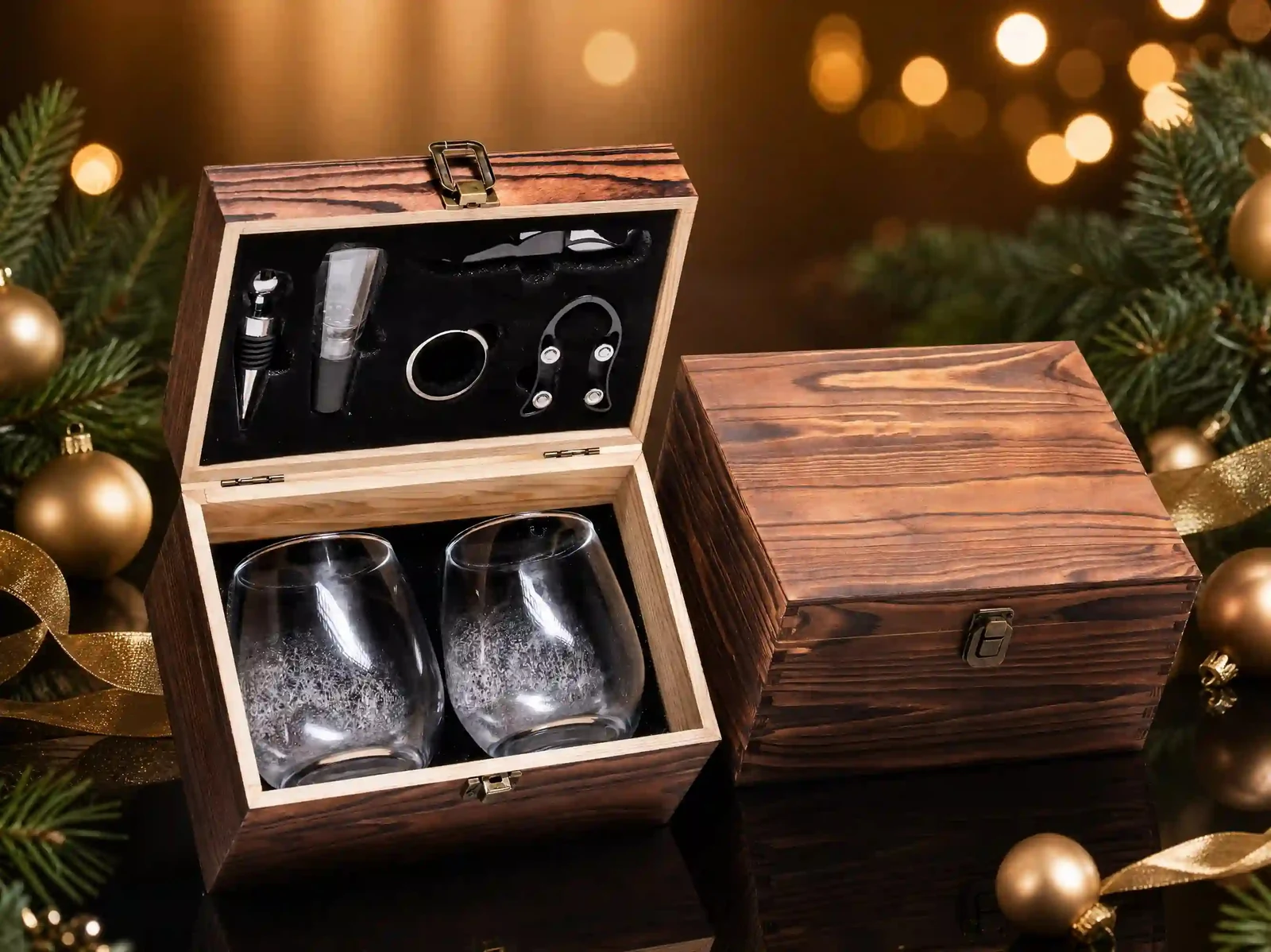 XZM063-A Two-Glass Whiskey Accessory Gift Set - Wholesale Factory Direct China