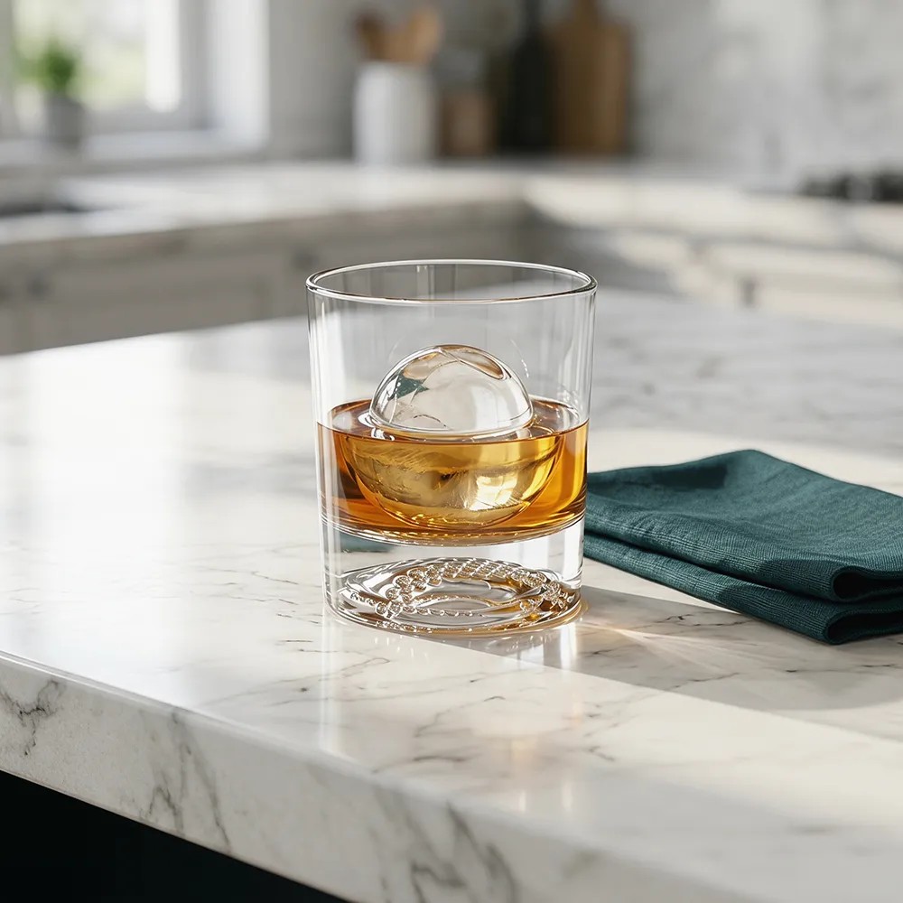 XZ1282 300ml Tennis Pattern Lowball Glass Wholesale